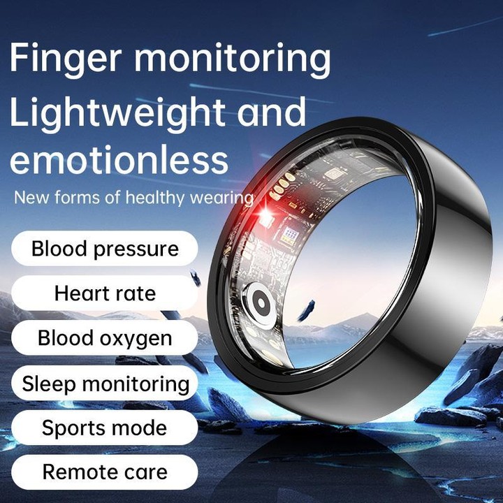 R1000 SIZE 7 Smart Ring, Support Heart Rate / Blood Oxygen / Sleep / Multiple Sports Modes(White)