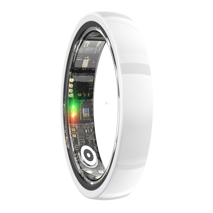 R1000 SIZE 9 Smart Ring, Support Heart Rate / Blood Oxygen / Sleep / Multiple Sports Modes(White)