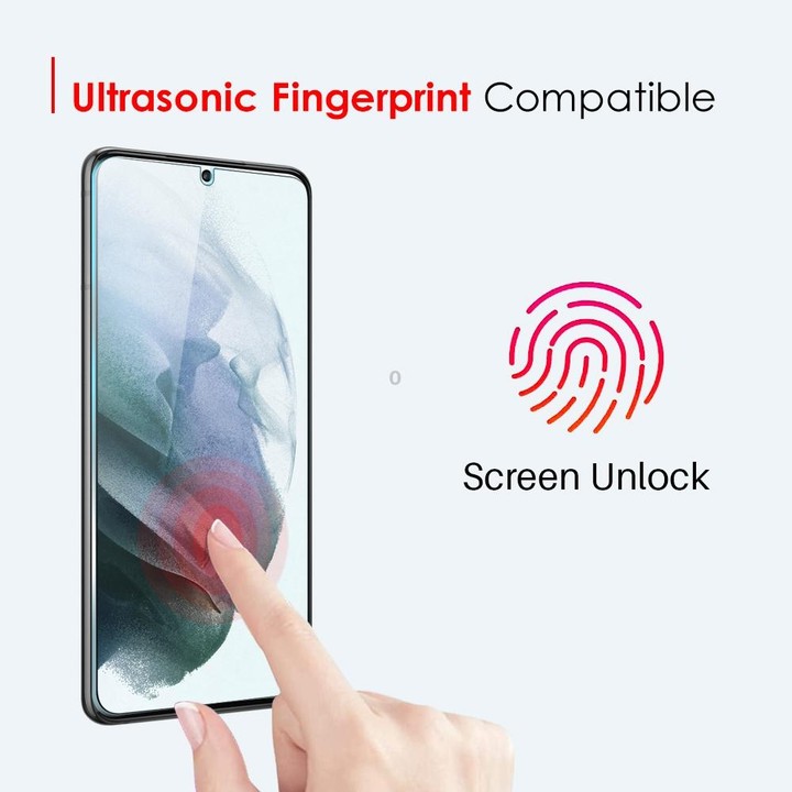 For Samsung Galaxy S21 5G NORTHJO A++ Screen Tempered Glass Film, Support Fingerprint Unlock