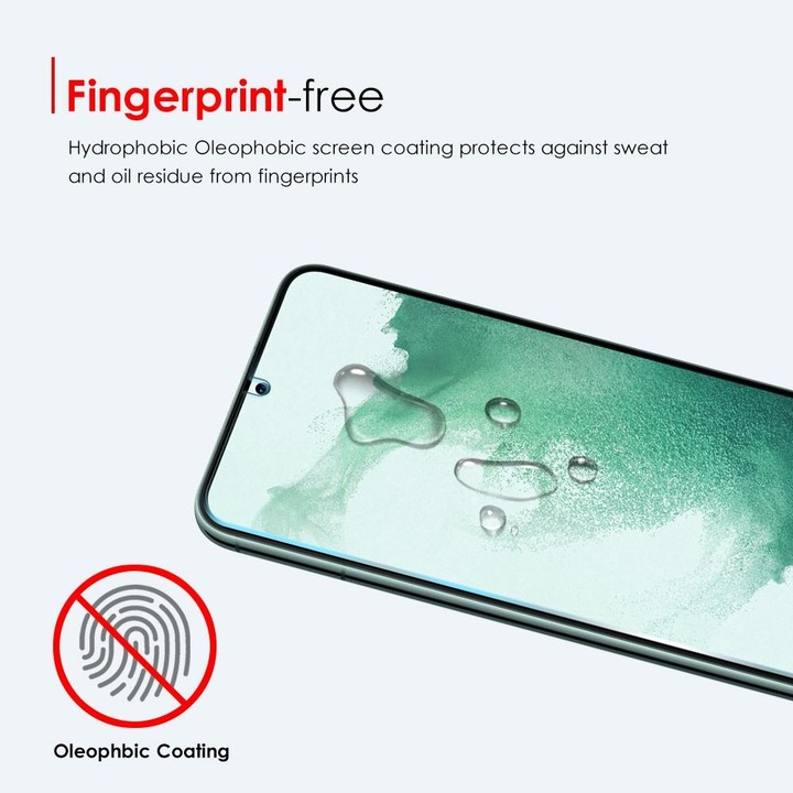 For Samsung Galaxy S22 5G NORTHJO A++ Screen Tempered Glass Film, Support Fingerprint Unlock
