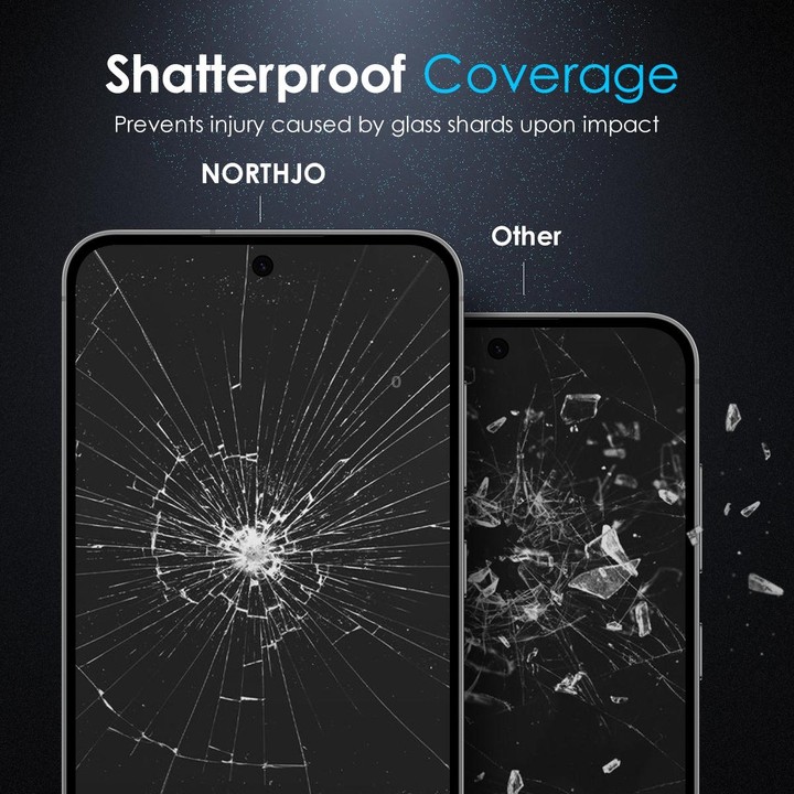 For Samsung Galaxy S23 5G NORTHJO A++ Screen Full Glue Silk Printing Tempered Glass Film, Support Fingerprint Unlock