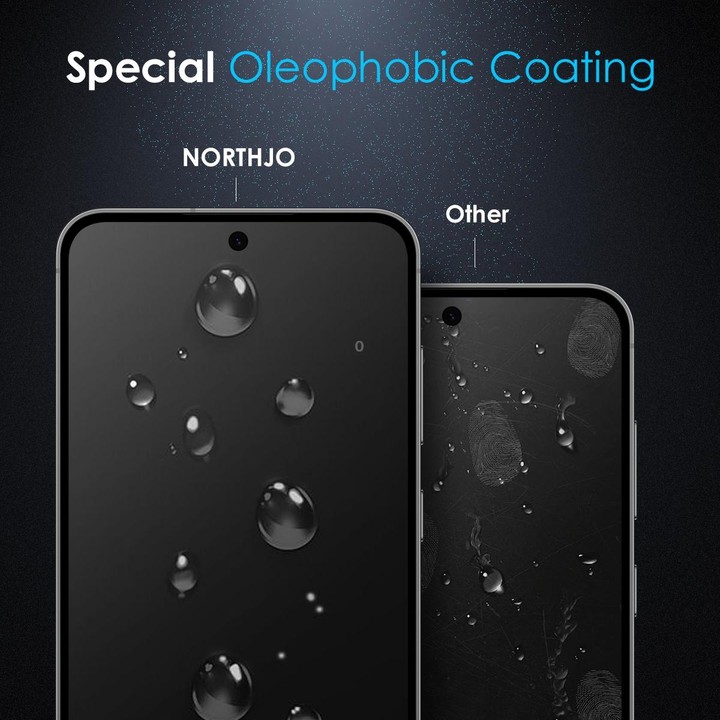 For Samsung Galaxy S23 5G NORTHJO A++ Screen Full Glue Silk Printing Tempered Glass Film, Support Fingerprint Unlock