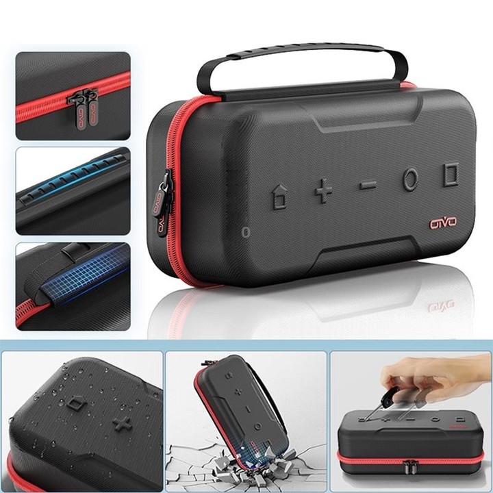 OIVO IV-SW188 Portable EVA Storage Bag for Nintendo Switch Series(Red)