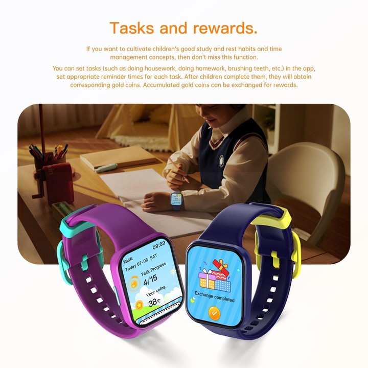 Wish 6 1.69 inch TFT Color Screen IP68 Waterproof Children Companion Smart Watch(Blue)