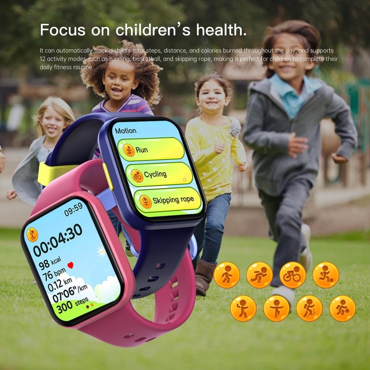 Wish 6 1.69 inch TFT Color Screen IP68 Waterproof Children Companion Smart Watch(Blue)