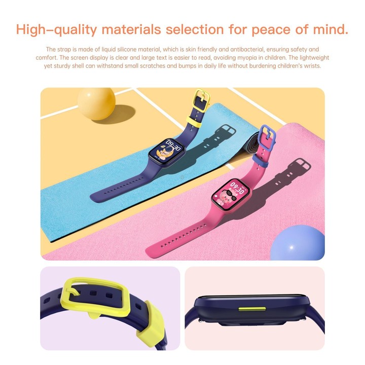 Wish 6 1.69 inch TFT Color Screen IP68 Waterproof Children Companion Smart Watch(Blue)