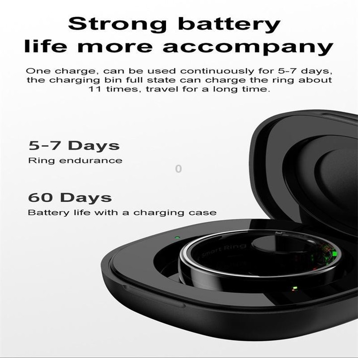 R08 SIZE 8 Smart Ring, Support Heart Rate / Blood Oxygen / Sleep / Multiple Sports Modes(Silver)