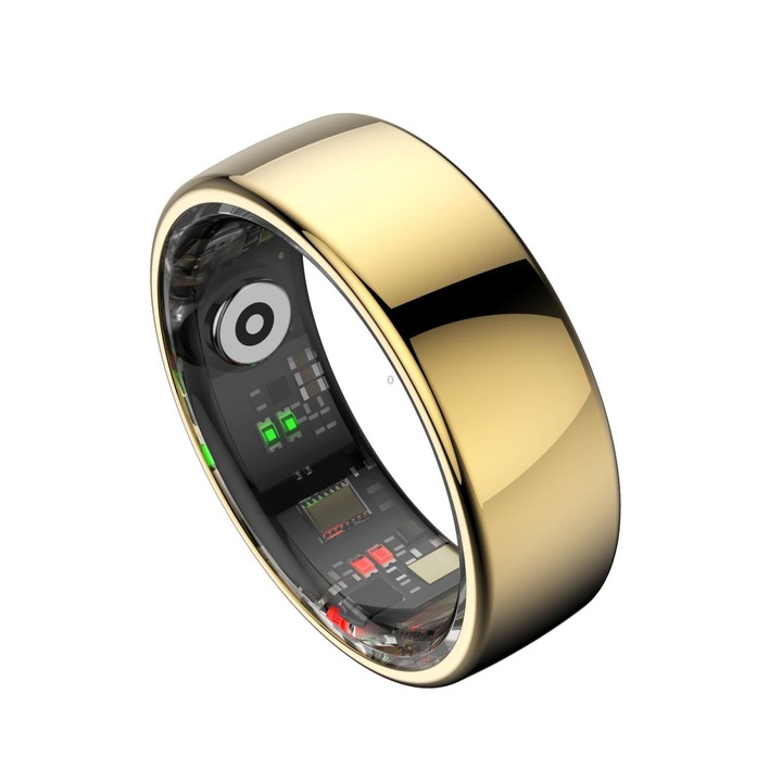R08 SIZE 11 Smart Ring, Support Heart Rate / Blood Oxygen / Sleep / Multiple Sports Modes(Gold)