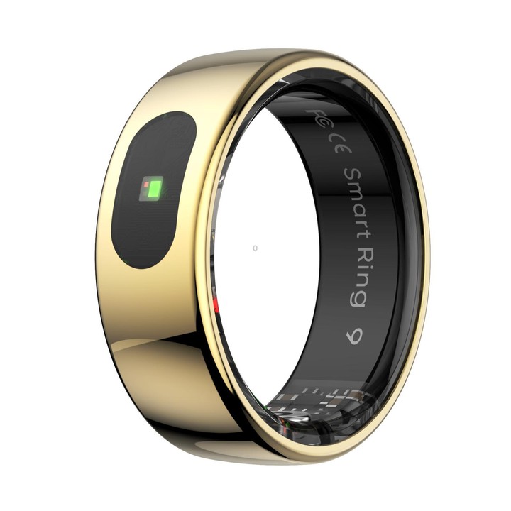 R08 SIZE 11 Smart Ring, Support Heart Rate / Blood Oxygen / Sleep / Multiple Sports Modes(Gold)