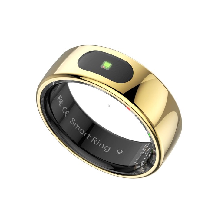 R08 SIZE 11 Smart Ring, Support Heart Rate / Blood Oxygen / Sleep / Multiple Sports Modes(Gold)