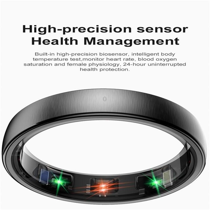 R10 SIZE 10 Smart Ring, Support Heart Rate / Blood Oxygen / Sleep / Multiple Sports Modes(Silver)