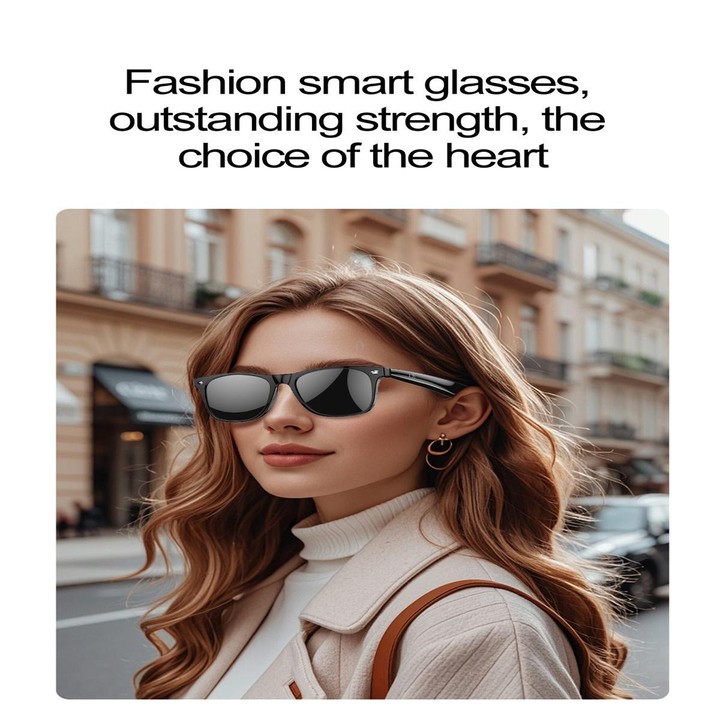 W100 Smart Glasses, Support AI Conversation / AI Intelligent Translation / Bluetooth Call(White)