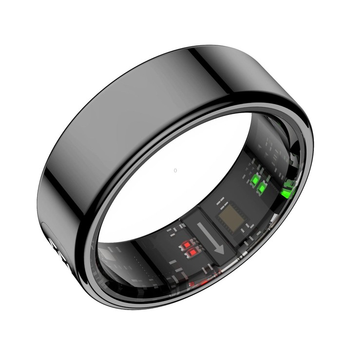 R11 SIZE 8 Smart Ring, Support Heart Rate / Blood Oxygen / Sleep / Multiple Sports Modes(Black)