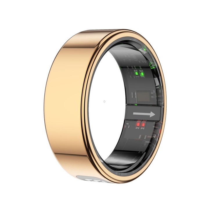 R11 SIZE 8 Smart Ring, Support Heart Rate / Blood Oxygen / Sleep / Multiple Sports Modes(Rose Gold)