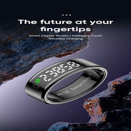 R11 SIZE 8 Smart Ring, Support Heart Rate / Blood Oxygen / Sleep / Multiple Sports Modes(Rose Gold)