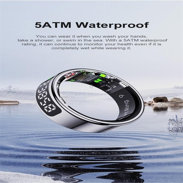 R11 SIZE 13 Smart Ring, Support Heart Rate / Blood Oxygen / Sleep / Multiple Sports Modes(Silver)