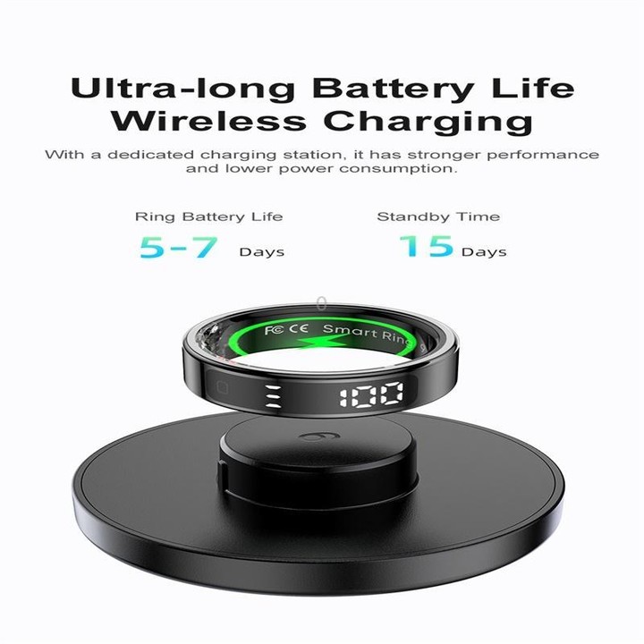 R11 SIZE 13 Smart Ring, Support Heart Rate / Blood Oxygen / Sleep / Multiple Sports Modes(Silver)