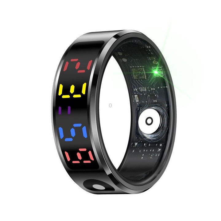R12 SIZE 11 Smart Ring, Support Heart Rate / Blood Oxygen / Sleep / Multiple Sports Modes(Black)