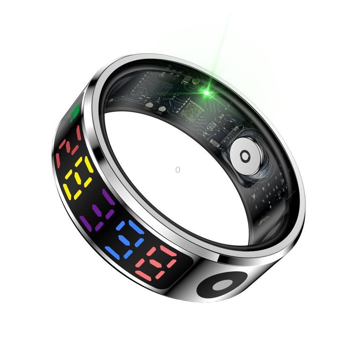 R12 SIZE 11 Smart Ring, Support Heart Rate / Blood Oxygen / Sleep / Multiple Sports Modes(Silver)