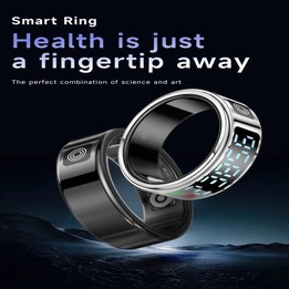 SR08 SIZE 10 Smart Ring, Support Hand Gestures Control / Health Monitoring / Multiple Sports Modes(Black)