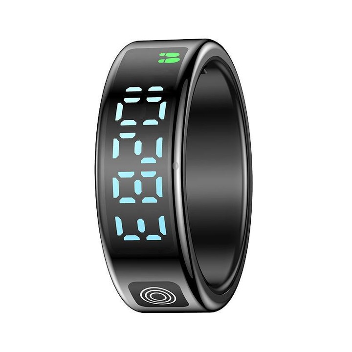 SR08 SIZE 10 Smart Ring, Support Hand Gestures Control / Health Monitoring / Multiple Sports Modes(Black)