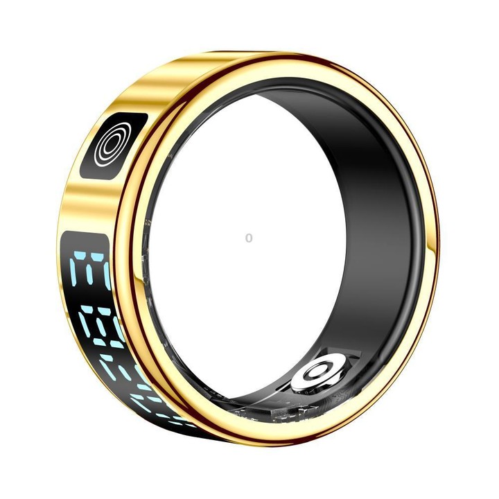 SR08 SIZE 10 Smart Ring, Support Hand Gestures Control / Health Monitoring / Multiple Sports Modes(Gold)