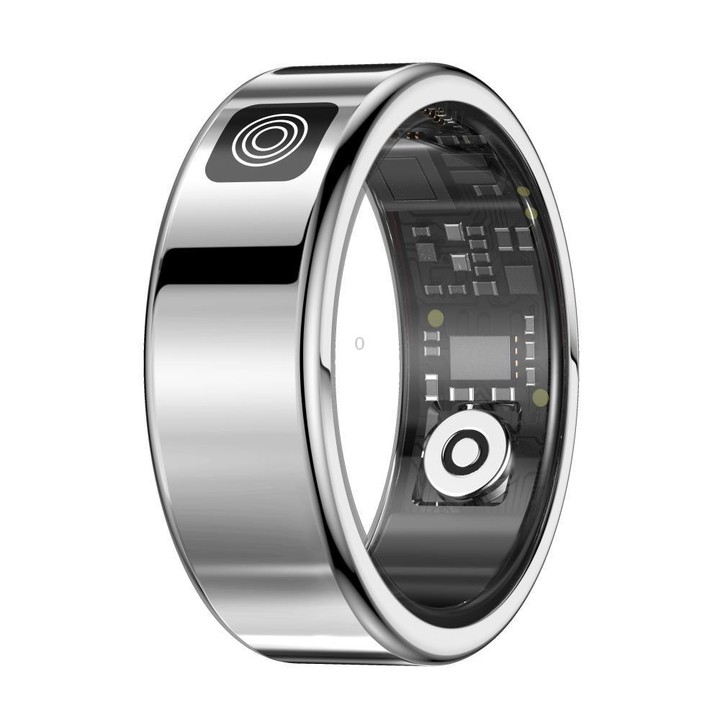 SR08 SIZE 10 Smart Ring, Support Hand Gestures Control / Health Monitoring / Multiple Sports Modes(Silver)