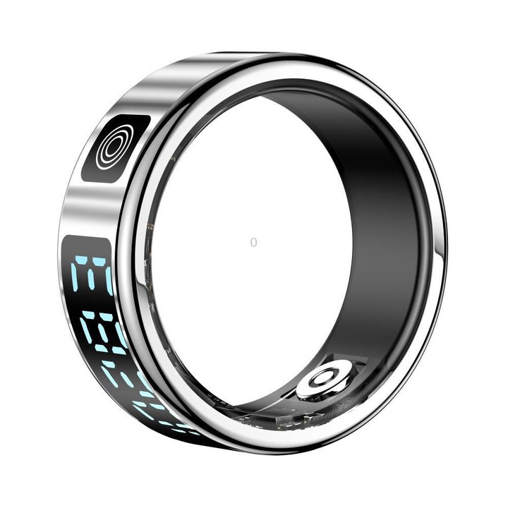 SR08 SIZE 12 Smart Ring, Support Hand Gestures Control / Health Monitoring / Multiple Sports Modes(Silver)