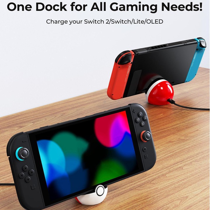 For Nintendo Switch 2 Dock/Switch/Switch OLED/Switch Lite Game Console Type-C Port Charging Dock