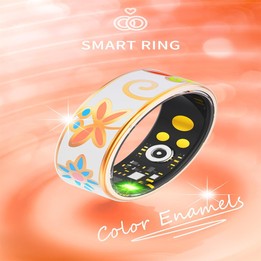 R18 SIZE 6 Smart Ring, Support Heart Rate / Blood Oxygen / Sleep / Care For Faimilies(Rose Gold)
