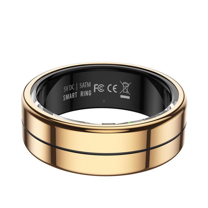 R04 SIZE 8 Smart Ring, Support Heart Rate / Blood Oxygen Monitoring / Sleep / Take Photos(Rose Gold)