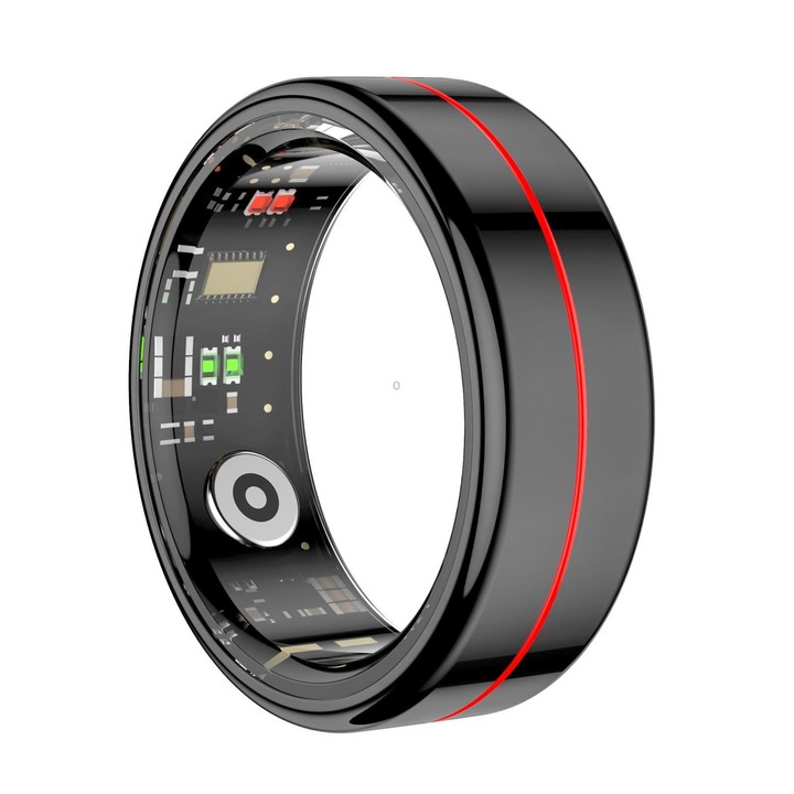 R04 SIZE 12 Smart Ring, Support Heart Rate / Blood Oxygen / Sleep Monitoring / Take Photos(Black)