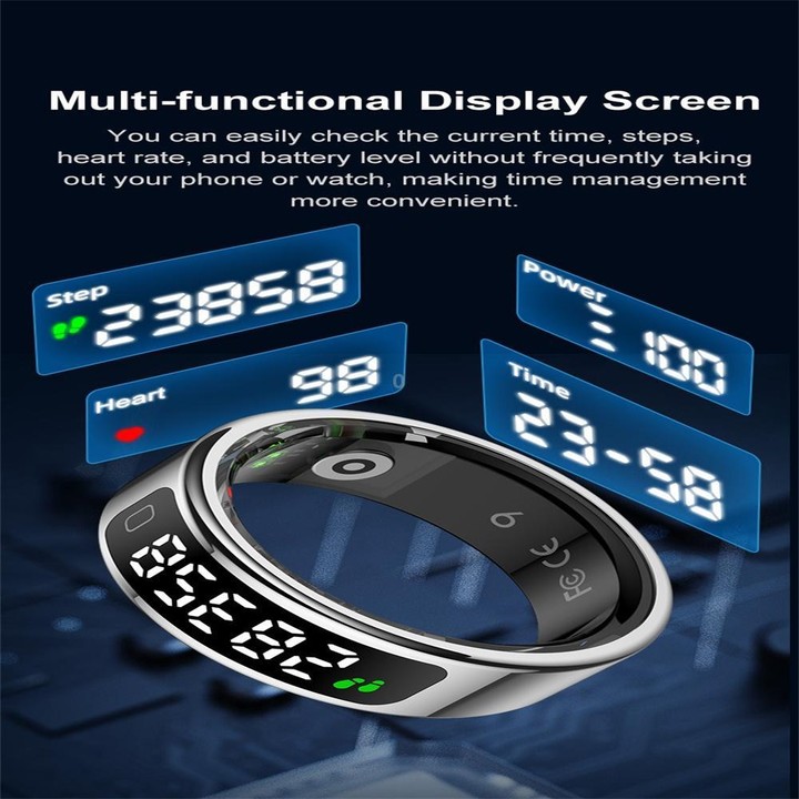R11C SIZE 8 Smart Ring, Support Heart Rate / Blood Oxygen / Sleep Monitoring / Multiple Sport Modes(Rose Gold)