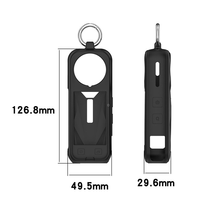 For Insta360 X5 Silicone Protective Case(Black)