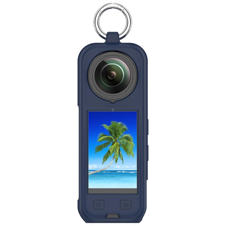For Insta360 X5 Silicone Protective Case(Midnight Blue)