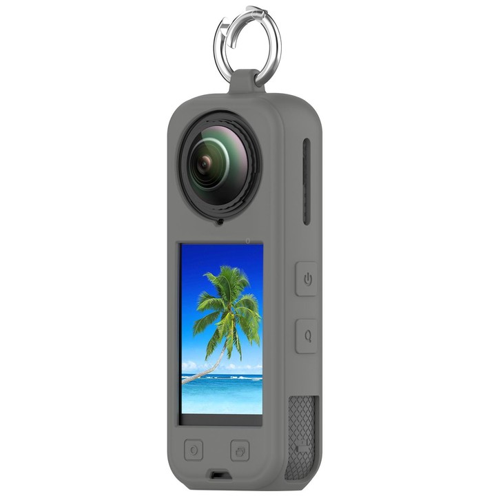 For Insta360 X5 Silicone Protective Case(Dark Gray)