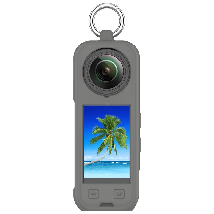 For Insta360 X5 Silicone Protective Case(Dark Gray)