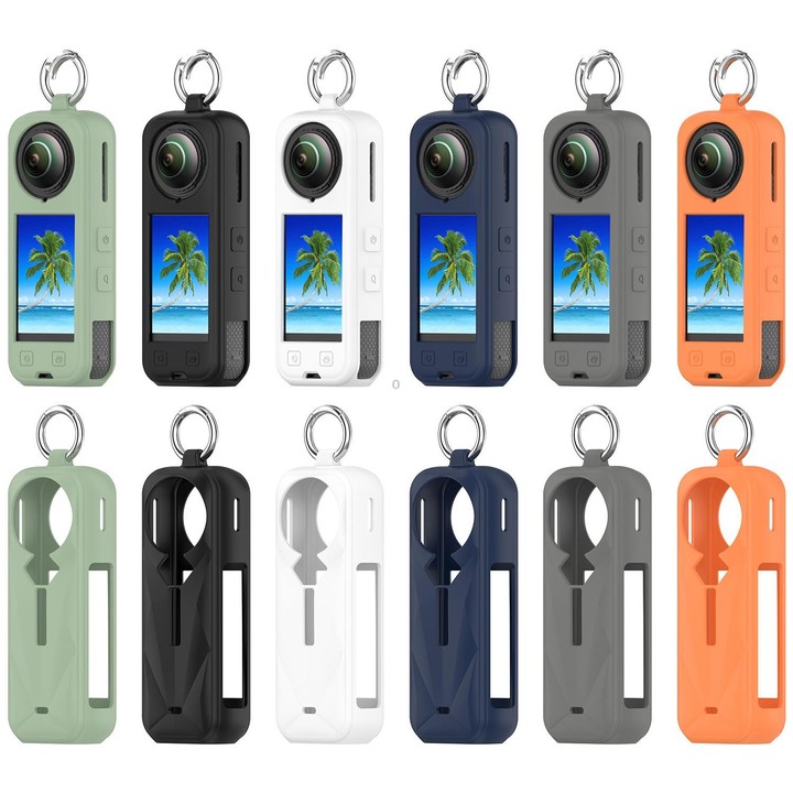 For Insta360 X5 Silicone Protective Case(Orange)