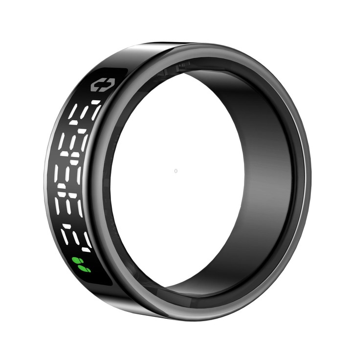 SY01 SIZE 8 Smart Ring, Support Heart Rate / Blood Oxygen / Sleep Monitoring / Multiple Sport Modes(Black)