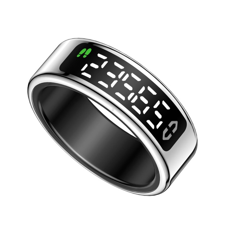 SY01 SIZE 10 Smart Ring, Support Heart Rate / Blood Oxygen / Sleep Monitoring / Multiple Sport Modes(Silver)