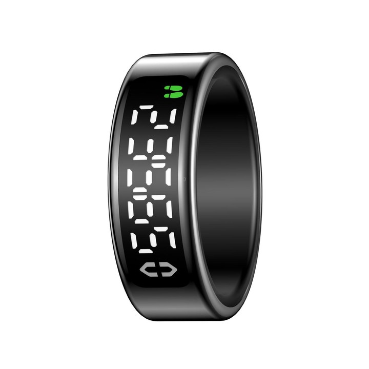 SY01 SIZE 12 Smart Ring, Support Heart Rate / Blood Oxygen / Sleep Monitoring / Multiple Sport Modes(Black)