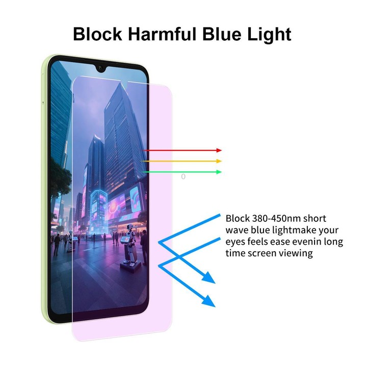 For Samsung Galaxy A26 5G JUNSUNMAY 25pcs Anti-Blue Light Clear Tempered Glass Film