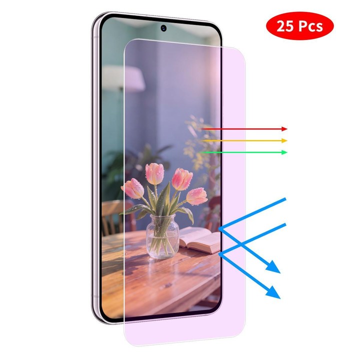 For Samsung Galaxy A37 / A57 5G JUNSUNMAY 25pcs Anti-Blue Light Clear Tempered Glass Film