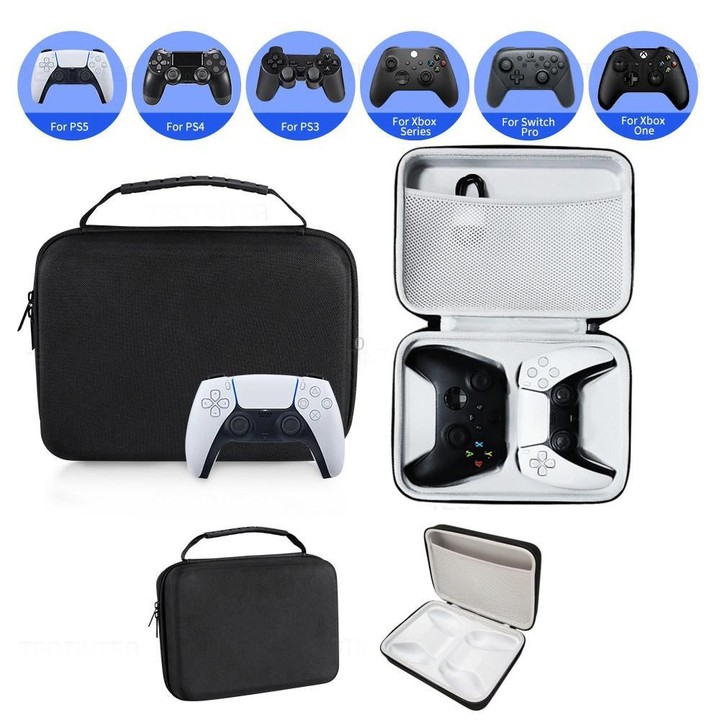 Game Dual Controller Portable Shockproof Hard Shell Travel Case