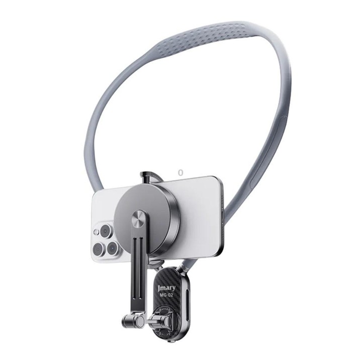 JMARY MG-02 For Action Camera Phone Silicone Necklace Mount Magnetic Neck Holder