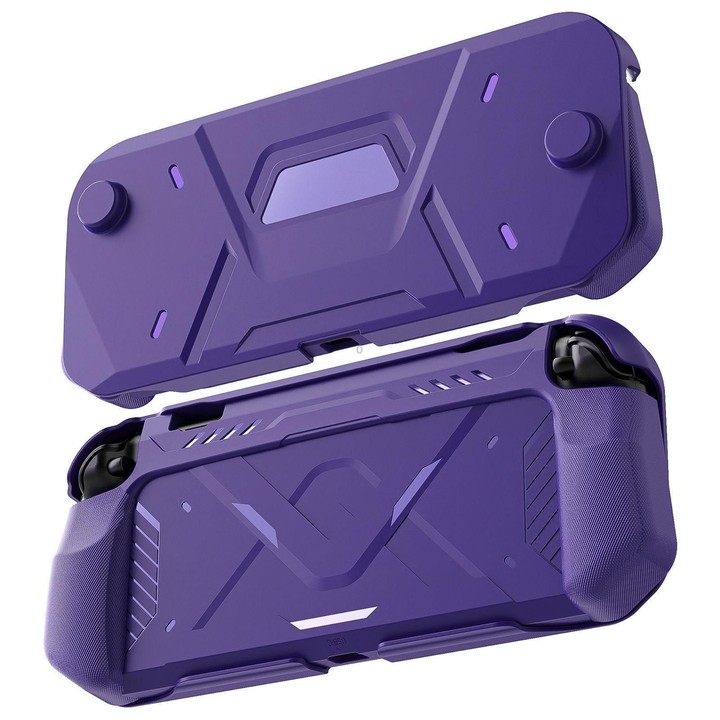 For Nintendo Switch 2 Game Console Mecha Style TPU Protective Case(Purple)