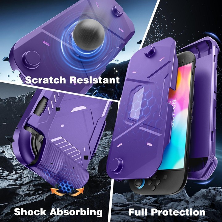 For Nintendo Switch 2 Game Console Mecha Style TPU Protective Case(White)