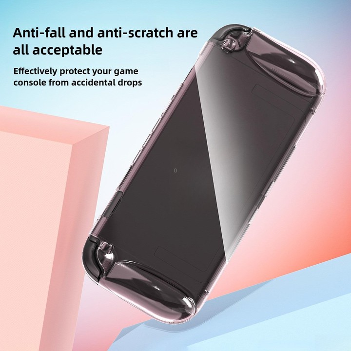 For Nintendo Switch 2 Game Consoles Transparent TPU Protective Case(Translucent Pink)