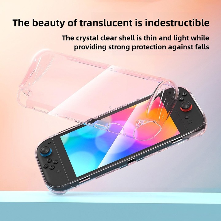 For Nintendo Switch 2 Game Consoles Transparent TPU Protective Case(Translucent Purple)