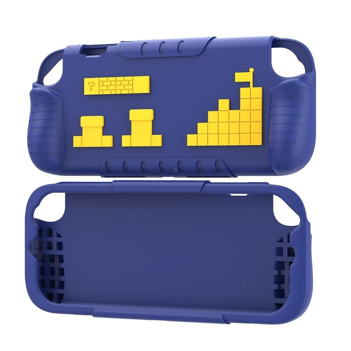 For Nintendo Switch 2 Game Console Anti-Slip And Anti-Drop Liquid Silicone Protective Case(Blue Yellow)